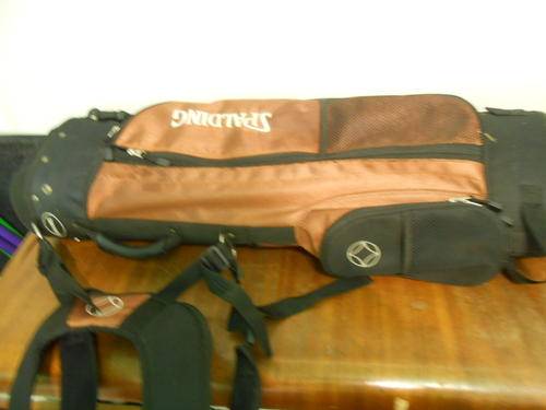 Spalding Golf Bag and clubs (3,5,6,8,9,SW,PW)